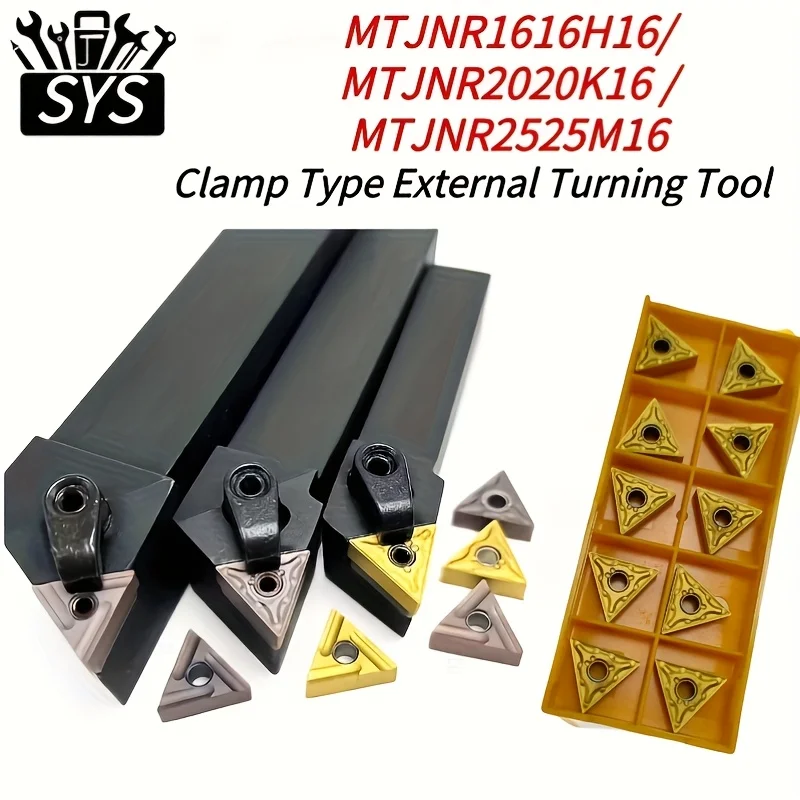 SYS MTJNR1616H16 MTJNR2020K16 MTJNR2525M16 Externe Drehen Werkzeug Halter Werden Verwendet für Hartmetall Einsätze TNMG160404 Drehen