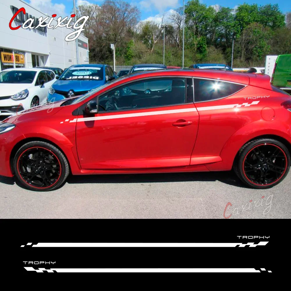2 Pezzi Adesivi Laterali Per Portiera Dell'Auto Per Renault Megane 2 3 4 Rs Grandtourer Gt Trophy Tuning Accessori Auto Gonna Decalcomanie In Pellicol