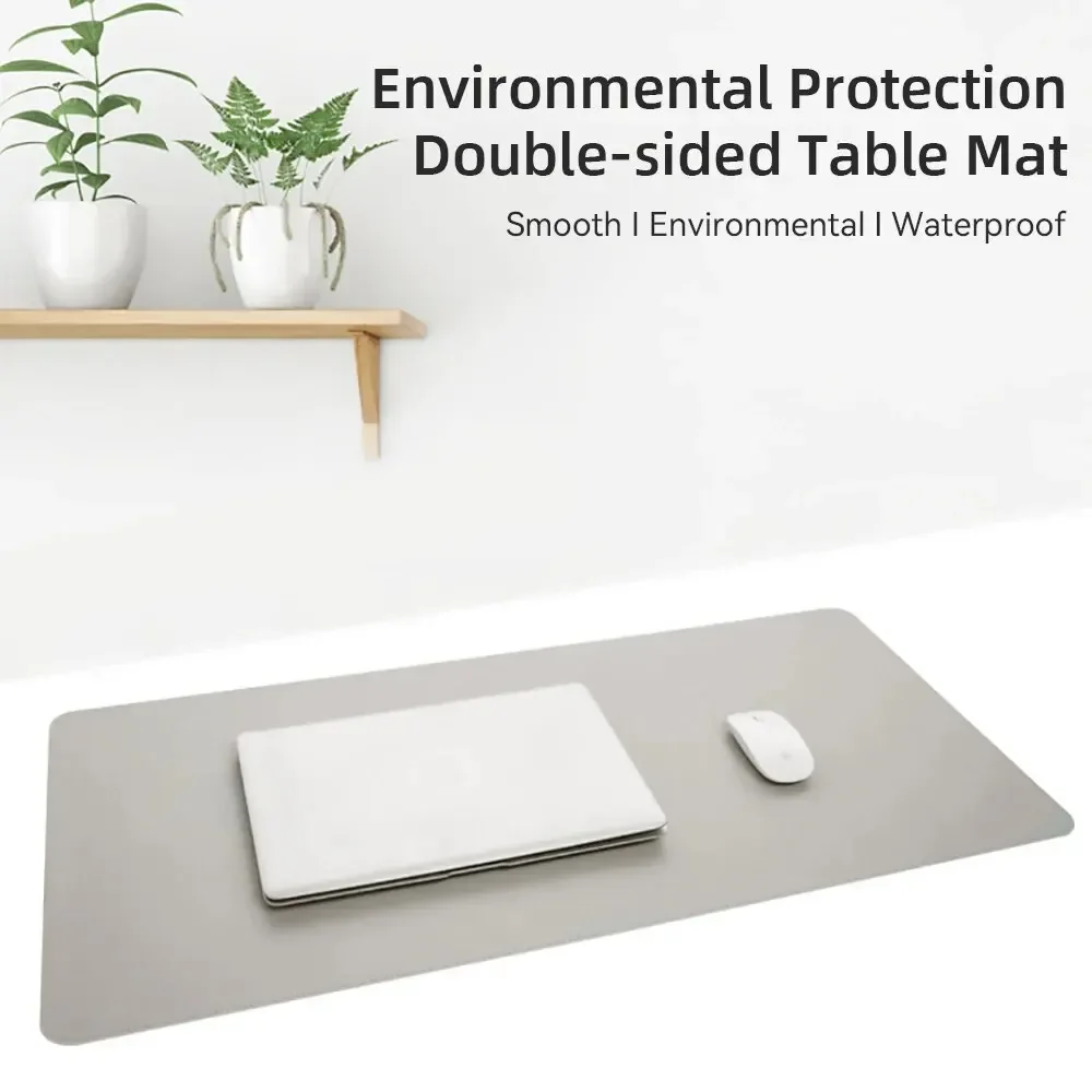 1 Pcs Large Size 60*30mm Office Desk Protector Mat PU Leather Waterproof Mouse Pad Desktop Keyboard Desk Pad Gaming Mousepad 4