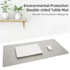 1 Pcs Large Size 60*30mm Office Desk Protector Mat PU Leather Waterproof Mouse Pad Desktop Keyboard Desk Pad Gaming Mousepad 4