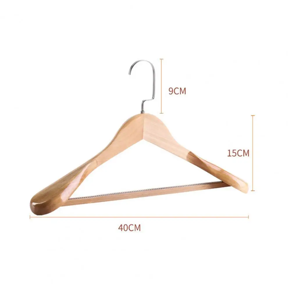 HOUSE DAY Wide Shoulder Wooden Hangers, Wood Suit Hangers with Non