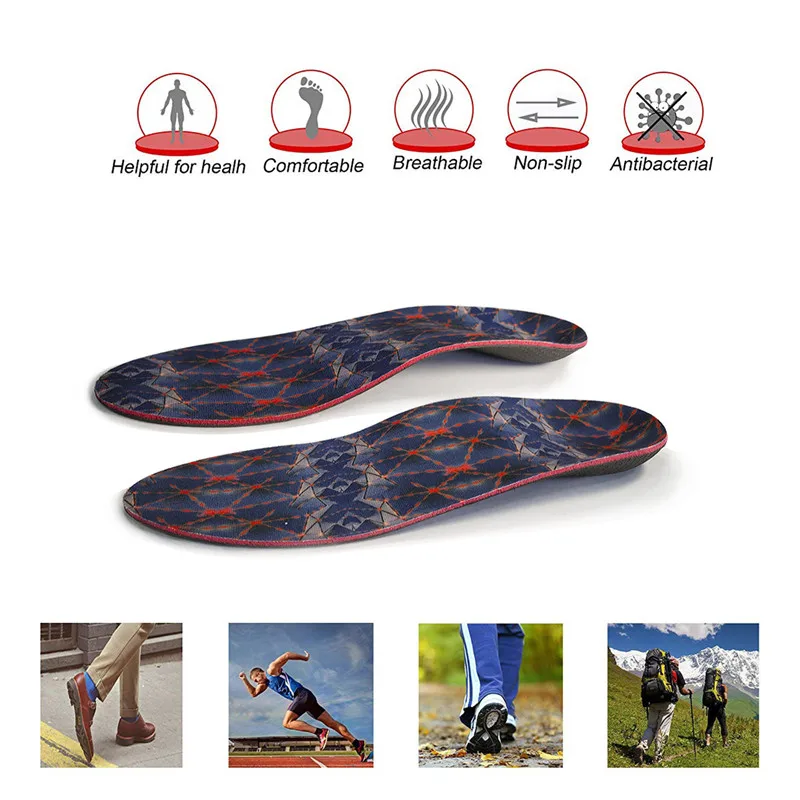 Orthotic Insole High Arch Support Insoles  EVA Arch Support Flat Feet For Women / Men Insert Lift Heel Comfort Orthopedic Pads