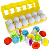 Matching Eggs Toys for 1 2 3Toddlers Montessori Toys Easter Eggs Shape Sorter Games Children Educational Learning Toys 4