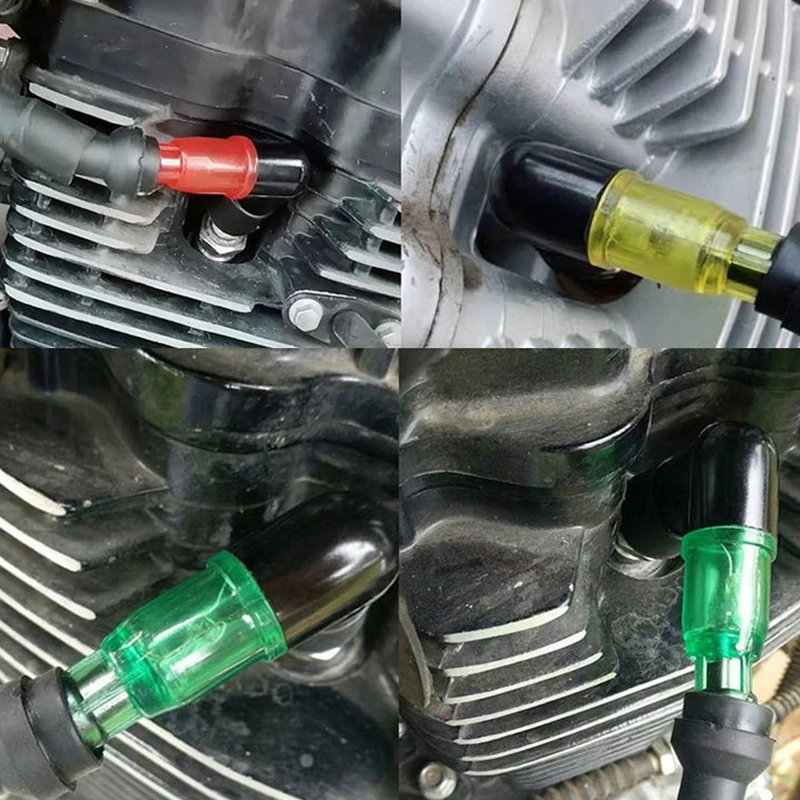 Universal Motorcycle Flash Spark Plug Cap Motorcycle Ignition Spark Plug Cap Elbow Flashing For Motorbike Motorcycle Spark Plug Cap