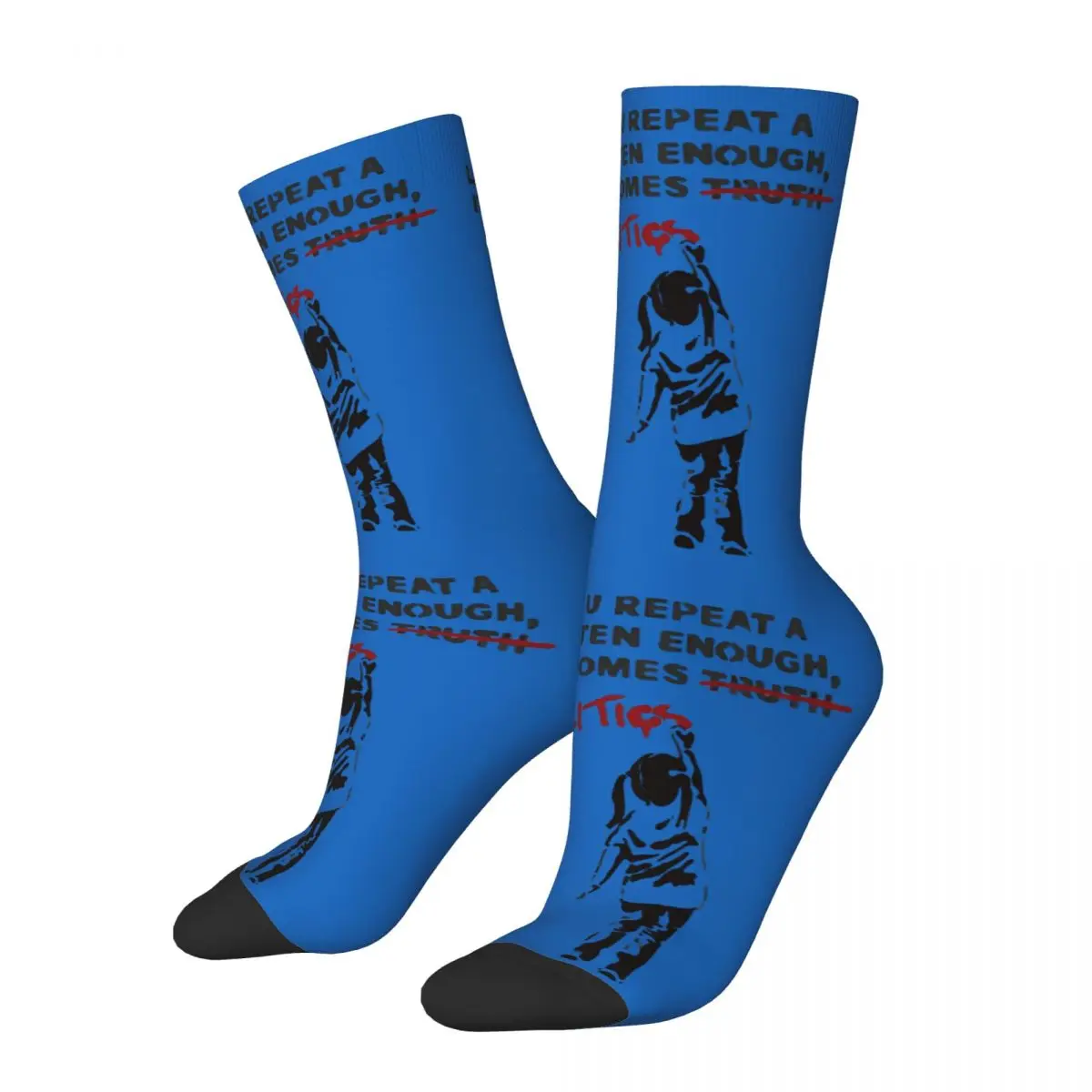 

Hip Hop Vintage Classic Crazy Men's compression Socks Unisex Graffiti Young Culture Fashion Creative Art Banksy Crew Sock