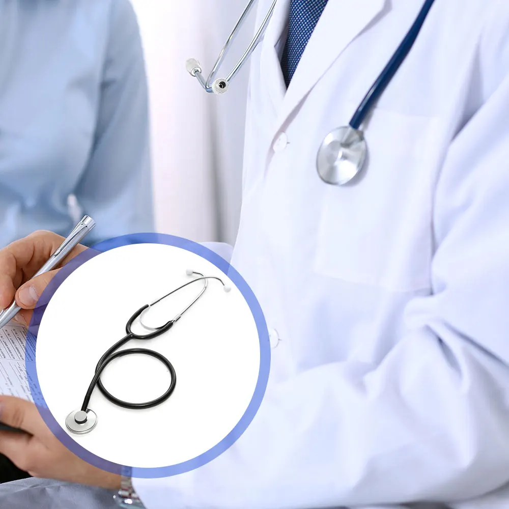 Portable Single Head Stethoscope Professional Cardiology Stethoscope Doctor Medical Equipment Student Vet Nurse Medical Device