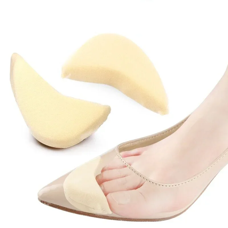 2/10pcs Pain Relief Sponge Forefoot Inserts Women Antiwear Reduce Shoe Size Cushion High Heel Toe Plug Filler Paddings Insoles shoe insoles toe pads forefoot pads forefoot cushion