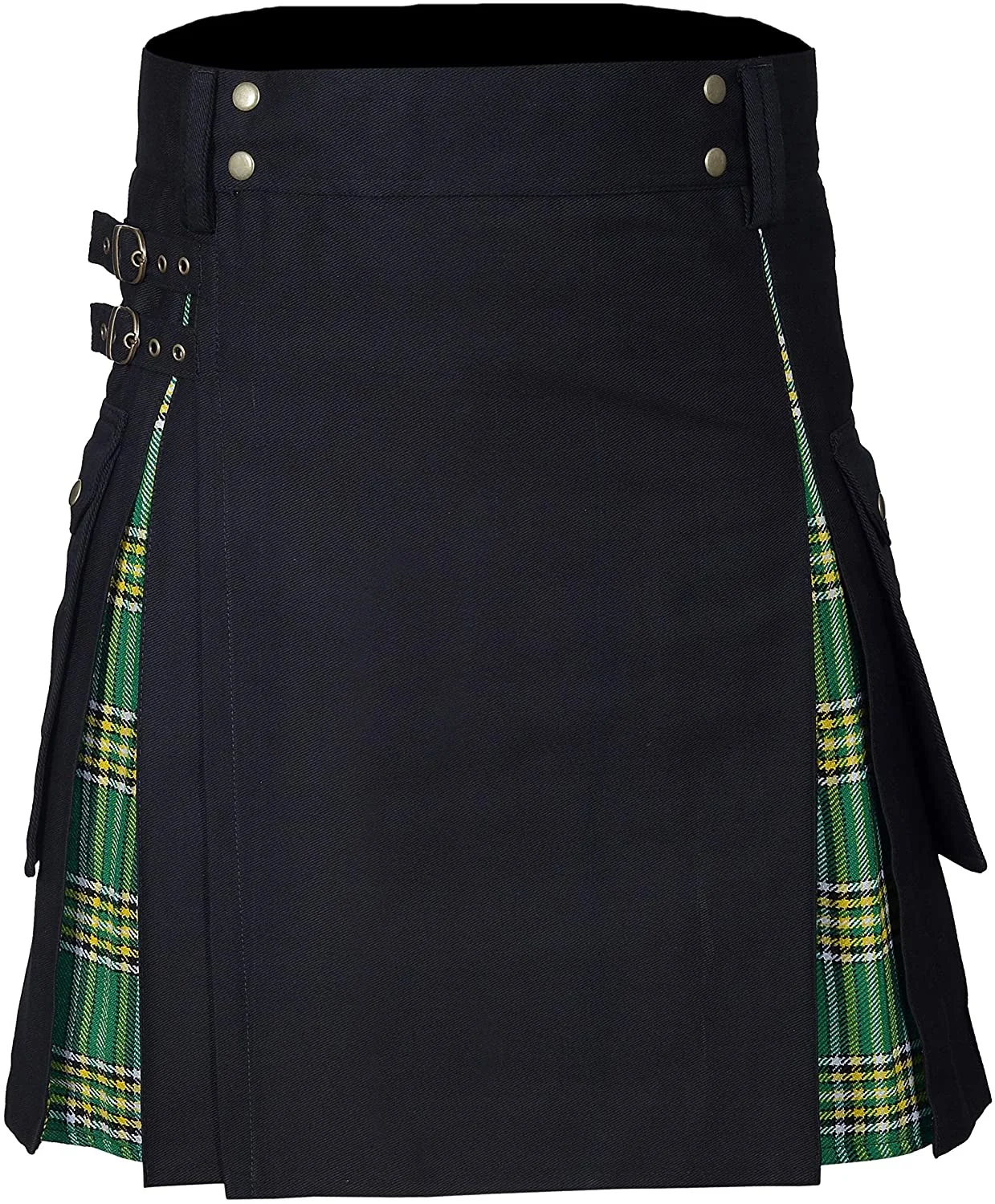 Kilts pro muži, pomůcka kilt, 100% bavlna džíny hybridizace kilt, moderní skříňka plisované tartan starobylý pánská kilt