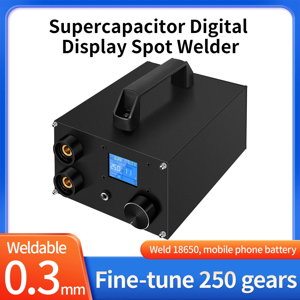 

Spot Welder Portable 250 Gears Adjustable Mini Spot Welding Machine for 18650 Battery Spot Welder Spot Welding Machine Tool Kit
