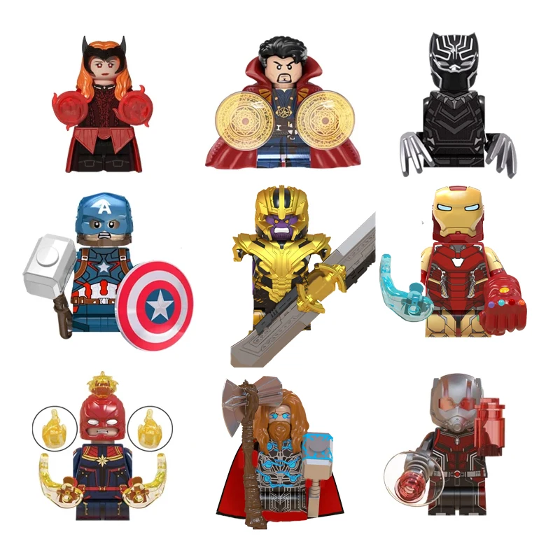 Disney Marvel Legends Figures Toy Building Blocks Lega Marvel Blocks Personaggio Dei Cartoni Animati Building Block Piccole Particelle Giocattoli Rega
