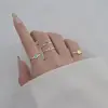 925 Sterling Silver Smile ​Adjustable Rings Wedding Engagement Jewelry For Women Wholesale   Dropshippin 3