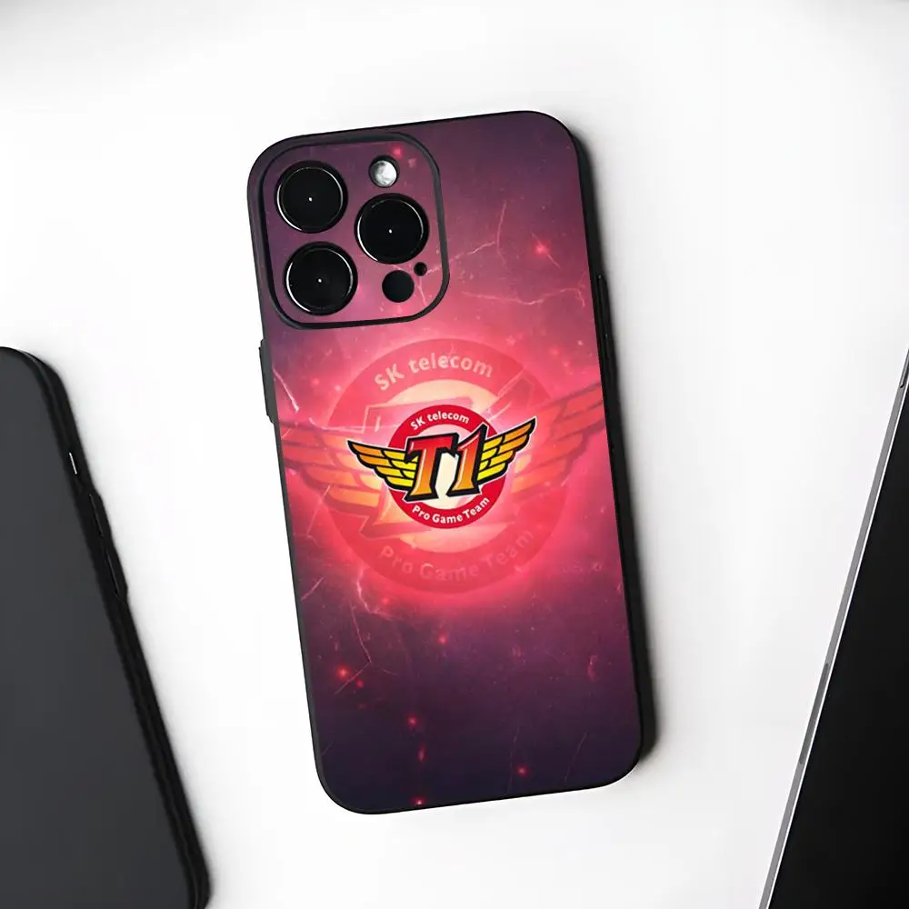 SKT T1 Esports Black Soft Phone Case