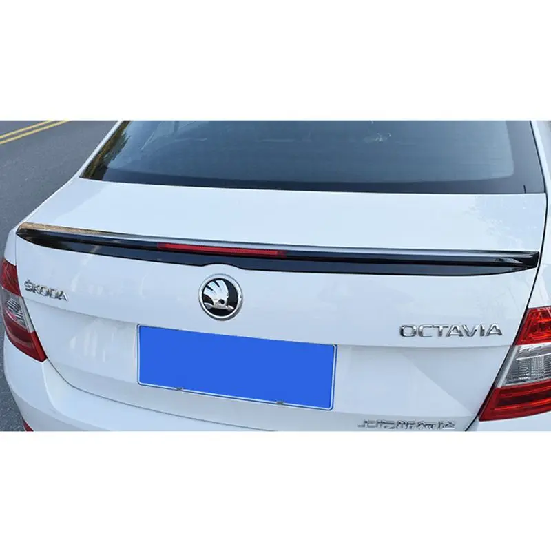 For Skoda Octavia Spoiler Reflectors w ABS Material Car Rear Wing Primer Color Rear Spoiler For Skoda Octavia Spoiler 2015-2017