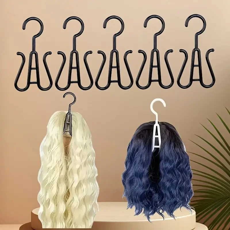 Plastic Wig Hangers 2pcs Portable Stylish Convenient Storage for Multiple