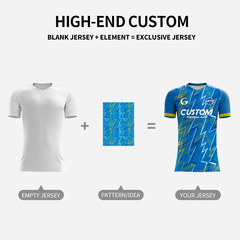 Sublimation Customize 100% Polyester Own Design Club Team Training Football Jersey Kits Breathable Soccer Uniform Shirt For Mens soccer jersey