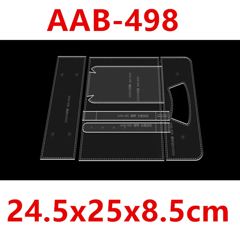 Acrylic Stencil Laser Cut Template DIY Leather Handmade Craft Women's Tote Bag Cross-Body Bag Sewing Pattern