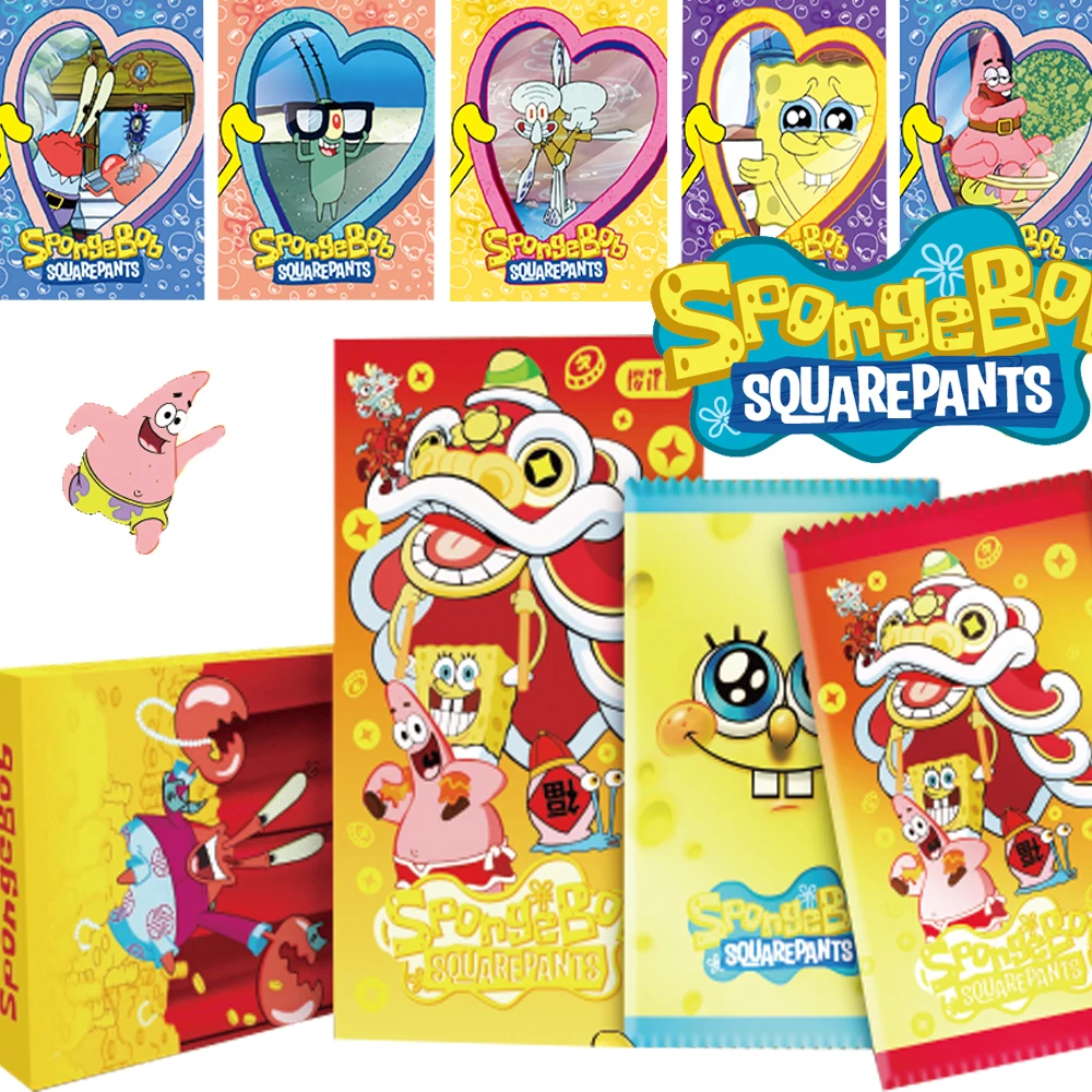 Genuine Spongebob Squarepants Card Patrick Star Squidward Tentacles Kraps Sandy Carte Acriliche Colorate Hobby Per Bambini Regali
