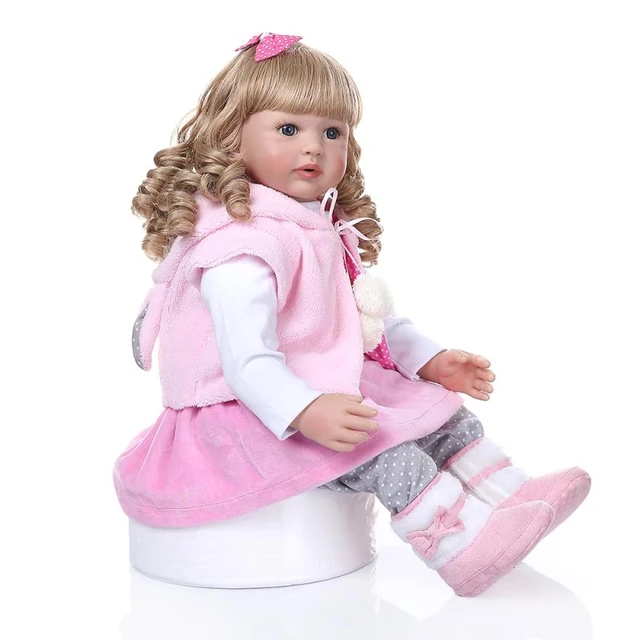 60cm Boneca Reborn Soft Silicone Vinyl Doll Soft Silicone Reborn