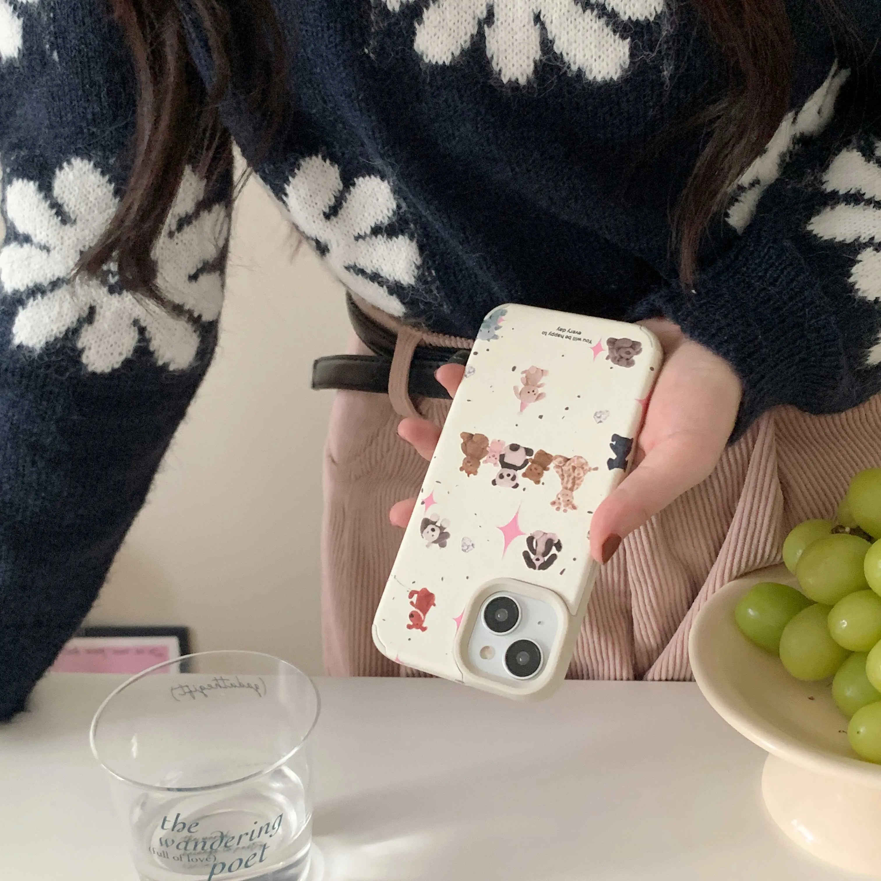 Cartoon Dog Bear iPhone Case