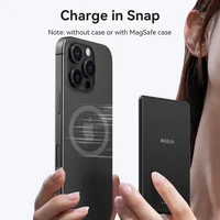 KUULAA Thin Wireless Power Bank Magnetic 5000mAh Portable Fast Charging 20W External Battery for Magsafe For iPhone 16 15 14 13 3