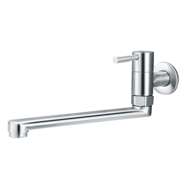 Rubinetto Doppio In Acciaio Inox 304 - Per Lavatrice, Cucina, Bagno O Giardino, Filettatura 1/2 Pollice