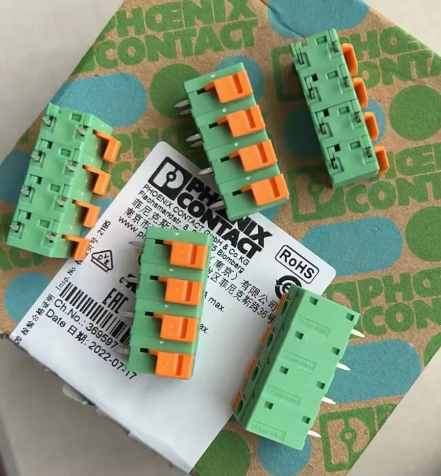 피닉스컨택트 새 제품 100% 재고 있음 FFKDSA 1/ V1-7.62-4 1700855 PCB 터미널 블록 4P 7.62 MM
