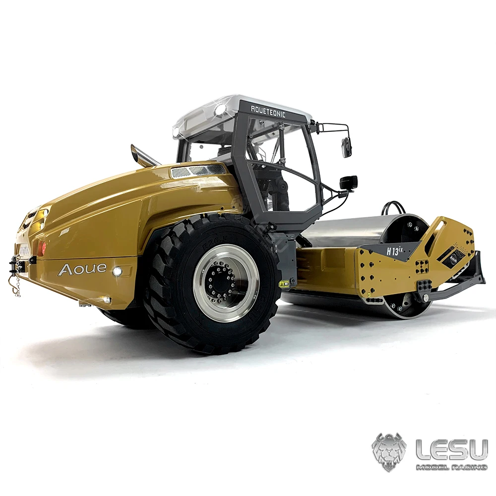 LESU RTR 1/14 RC Hydraulic Road Roller Metal Aoue-H13I Remote Control Car W Remote Controller Model Toys for Adult TH22558-SMT3 4