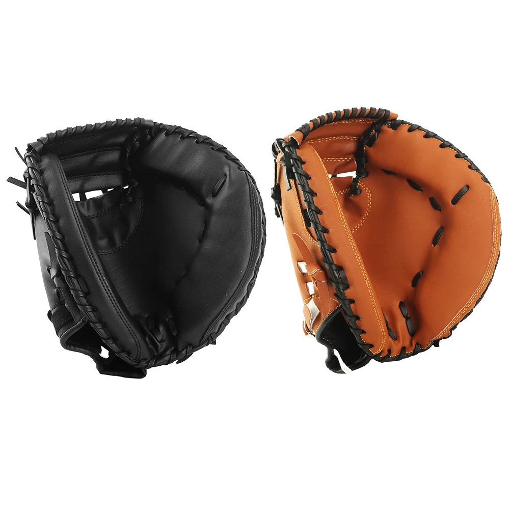 Baseball Glove PU Leather Baseball Fielding Glove Wear-resistant Softball Beginner Play Training for Youth Adults Practice