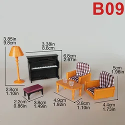 Deluxe Dollhouse Miniature Furniture Set - DIY Forest Family Play Toy (B09)