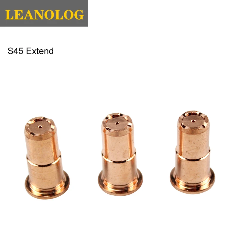 

10PCS Inverter DC Plasma Cutter S45 Torch Trafimet Cutting Consumables PD0103 Long Tip