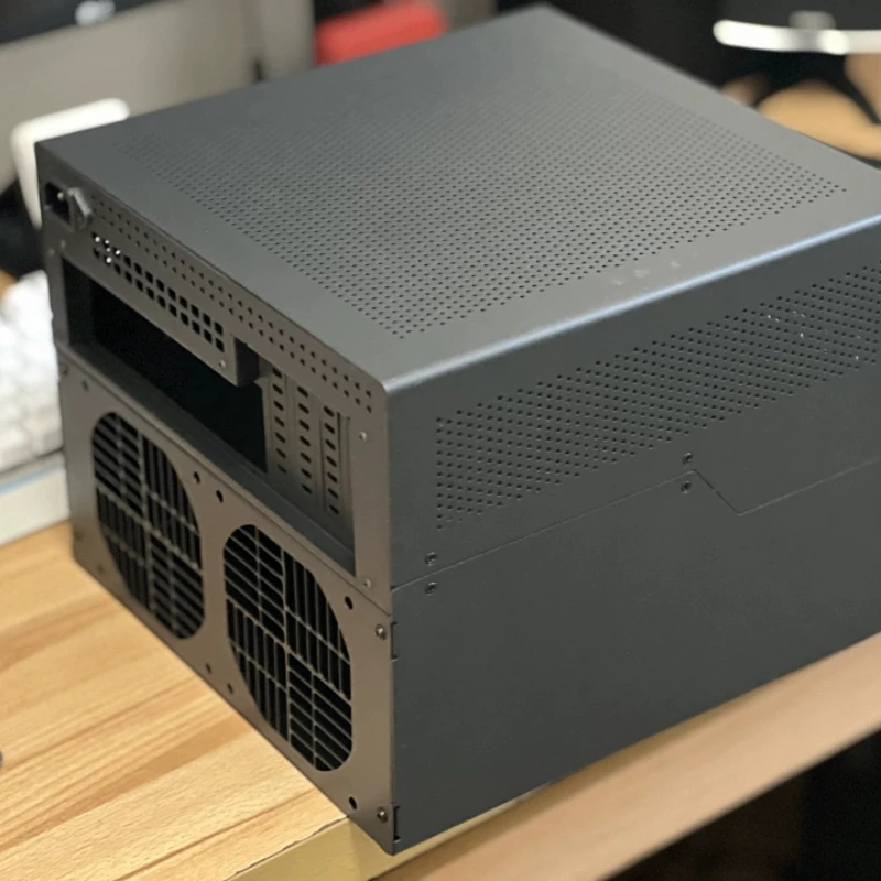 N10 NAS 섀시, 10+2 베이, MATX 마더보드, 페이뉴 1U 전원 공급 장치, 8개 드라이브