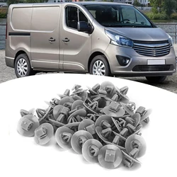 For Nissan Primastar Interstar NV400 Opel Vivaro Car Side Lower Body Door Panel Trim Rivets Fixing Clips Accessories 7703077420