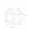 Winter Warm Cat House Pet Soft Padded Tent Thickened Pet Nest Detachable Washpad Four Seasons Universal Pet Nest Small Cat House 6