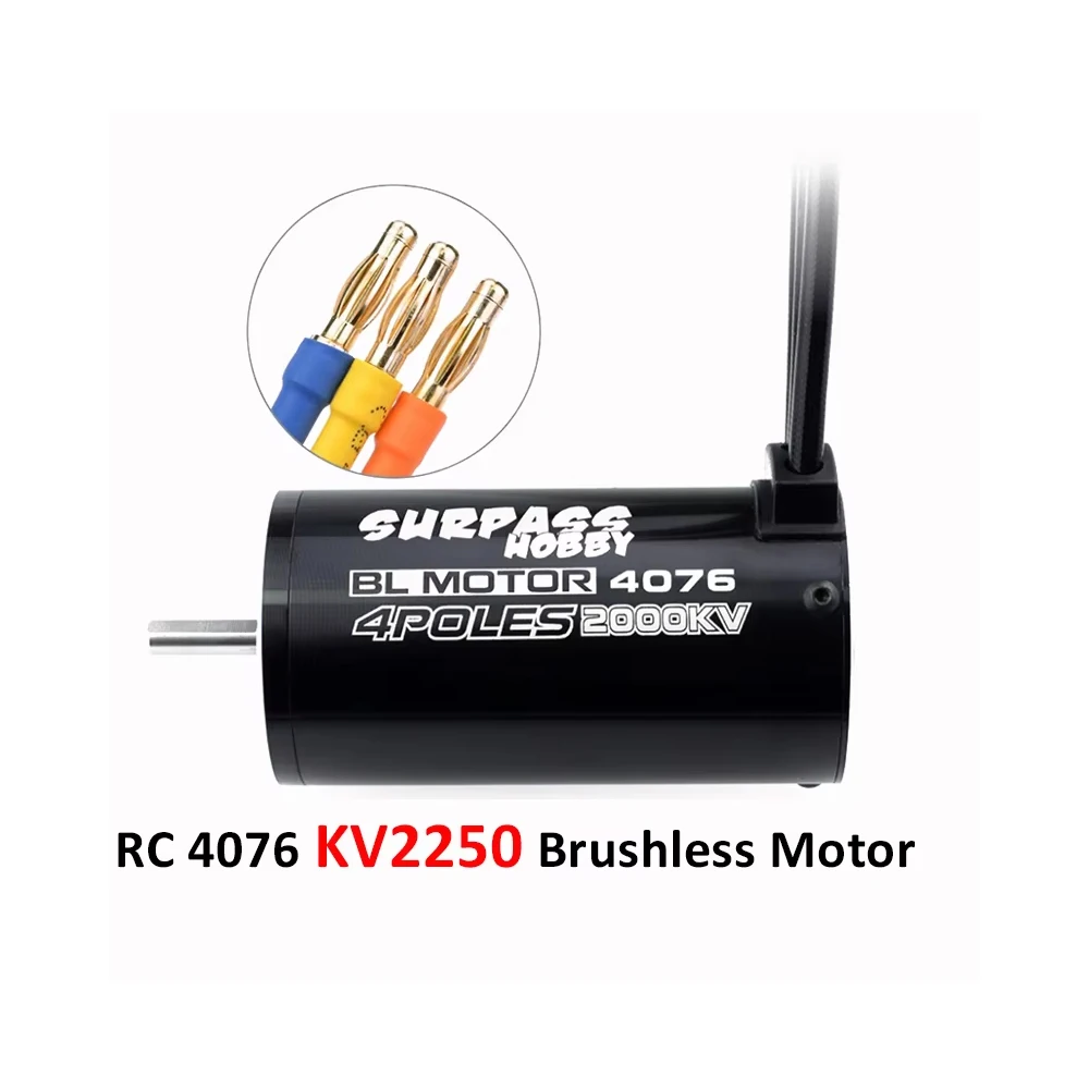 Moteur Sans Balais Pour Modèle De Voiture Moteur Sensoriel Rocket 4268 V2, 4 Pôles Moteur De