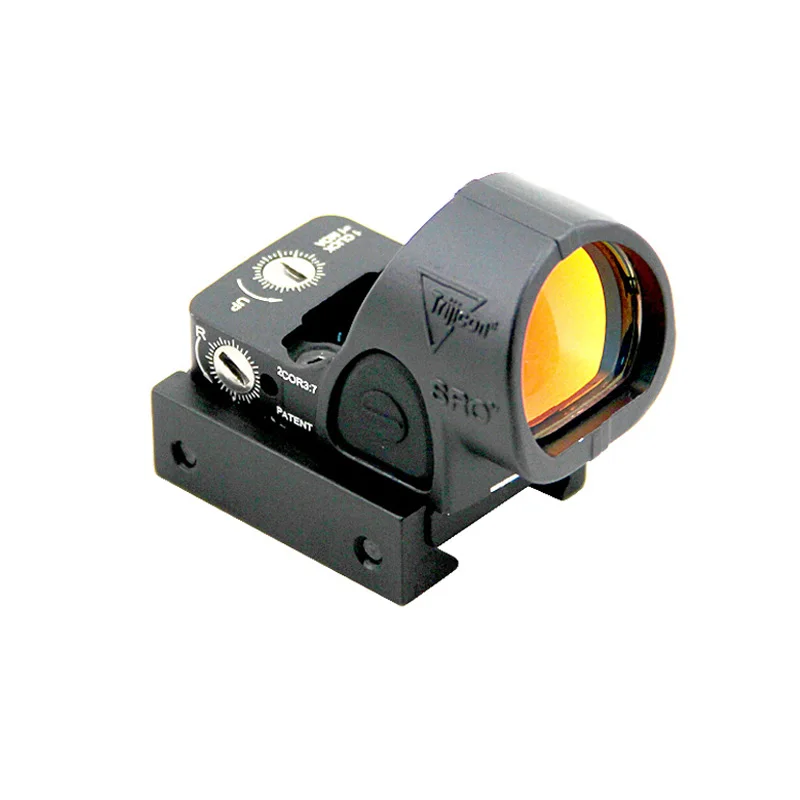 Red Dot Sight Tactical SRO Red Dot Sight Pistol Collimator Reflex Sights Hunting Airsoft Rifle Scope Adjustable Optics Weaver Rail Aluminum