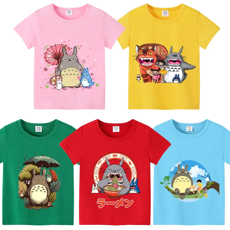 My Neighbor Totoro Cartoon Anime Graphic T-Shirt – Classic Movie Fashion Casual Summer Top
