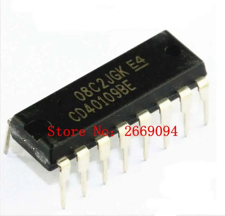 100 шт./лот CD40109BE CD40109 line DIP16 Logic IC новый оригинальный 10 шт лот cd4094be cd4094 dip16 переключатель новый оригинальный