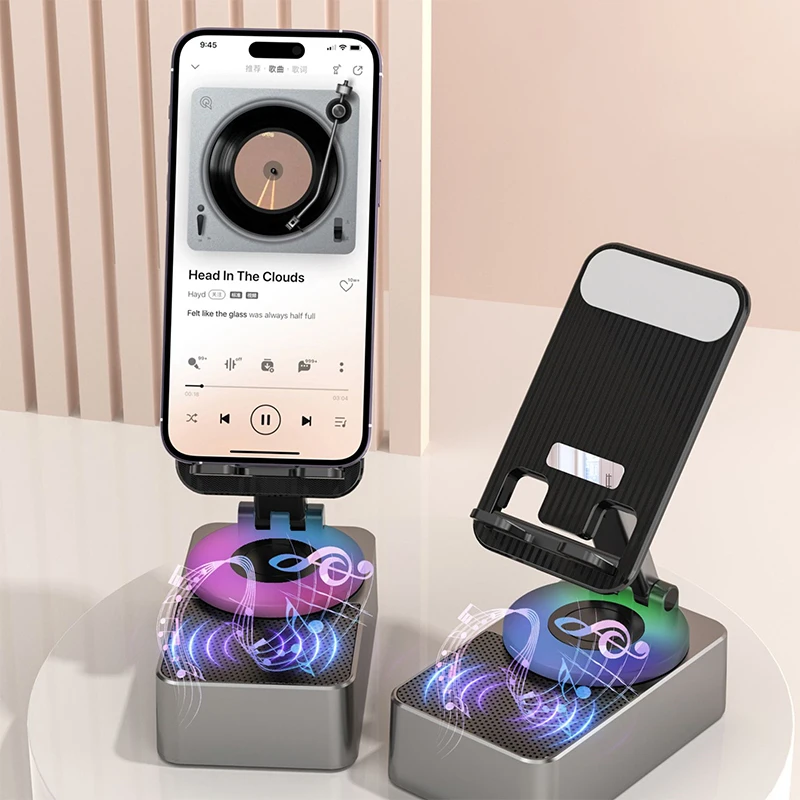 

Складной держатель для планшета, Портативный беспроводной Bluetooth динамик, Регулируемый Настольный кронштейн, подставка для телефона