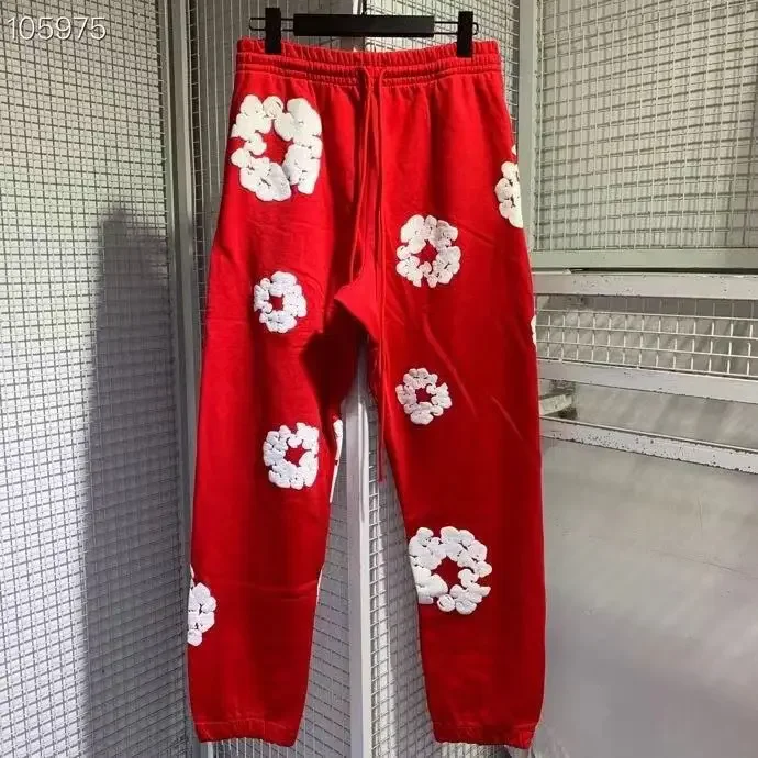 Fashion Top Quality New Men's Women's Same Foam Printing Pure Cotton Comfortable Hooded Sweater with Trousers Set 6
