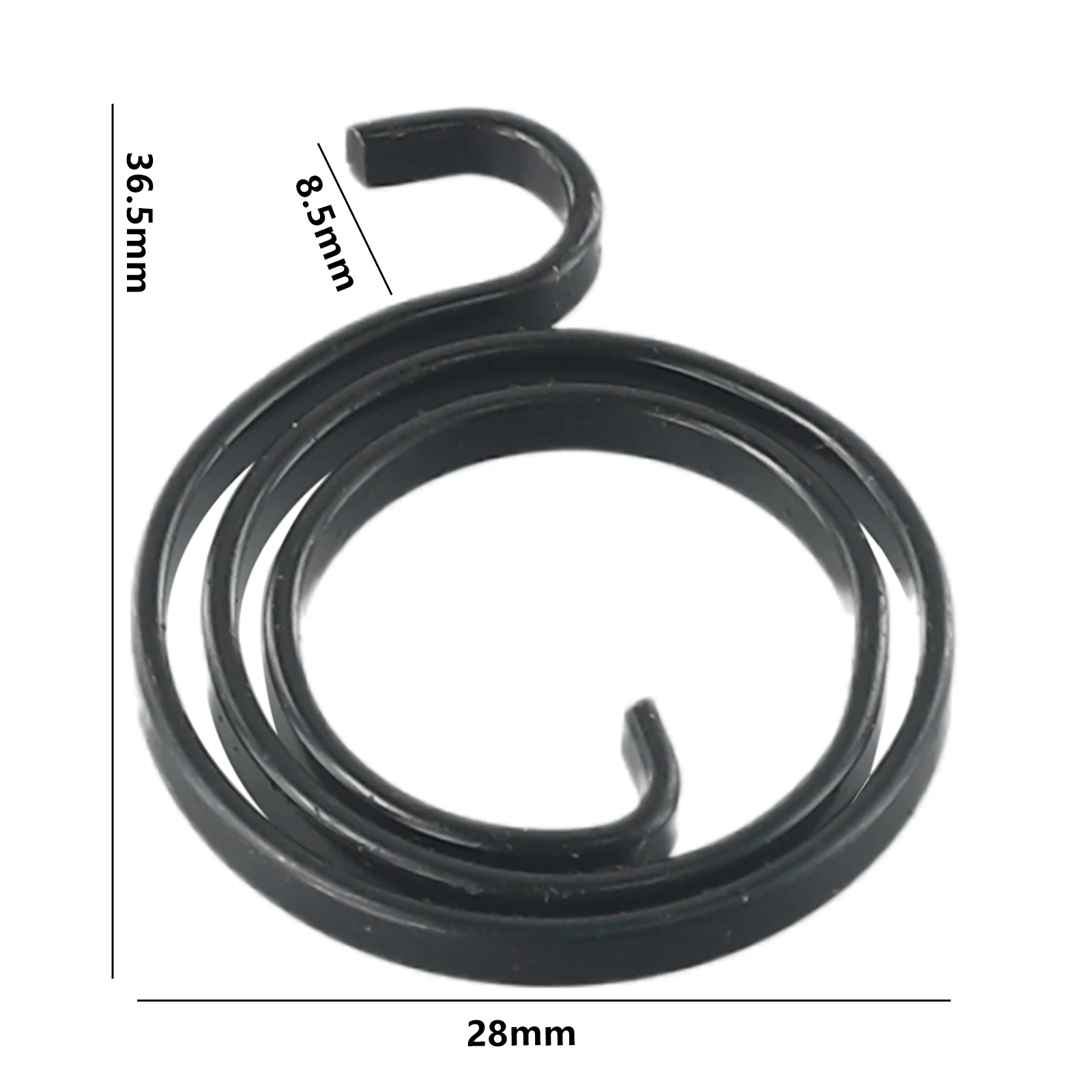 Description Picture 4 of item10pcs Door Handle Springs Lower Hook Flat Lever Latch Inter Coil Replaceable Door Handle 28mm Household Hardware Springs