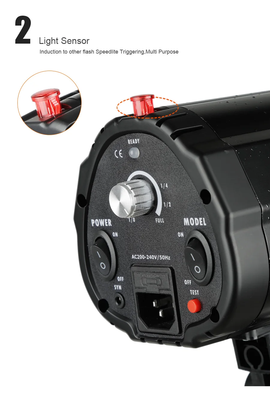 Godox 200W Mini Studio Flash Monolight Photography Photo Studio Strobe Flash Lig