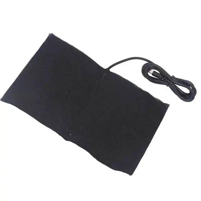 Usb Elektromos Fűtőpad Szénszálas Összecsukható 60 ℃ Fűtött Párna Derékhoz Dc5V 15 X 20 Cm - Image 3