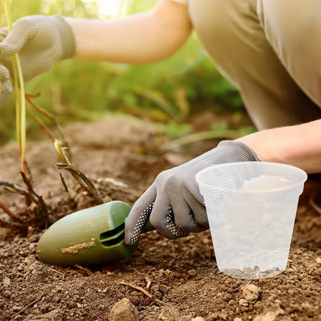 Kerek Ültetvényes Pot Orchidea Óvodai Konténer Ültetett Tiszta Kiindulási Edények - Image 4