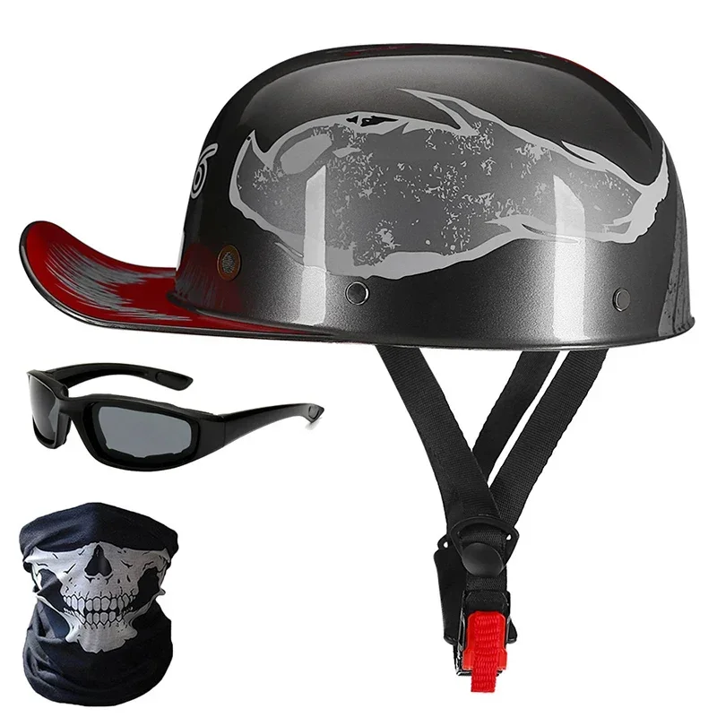 

2022 Motorcycle Venom Helmet Retro Baseball Cap Motorcycle Baseball Cap Accessories Vitange Duck Helmet Dot Casco Moto Motorbike