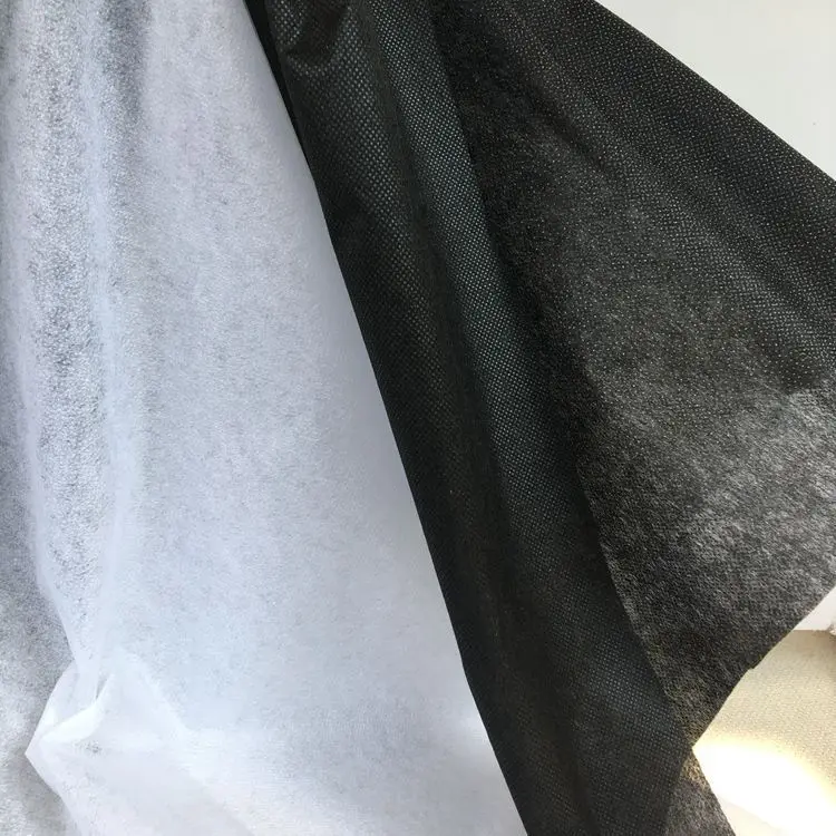 Description Picture 4 of item500x100cm White Black Non-woven Fabric Interlinings & Linings Iron On Sewing Patchwork Adhesive Single-sided 30g