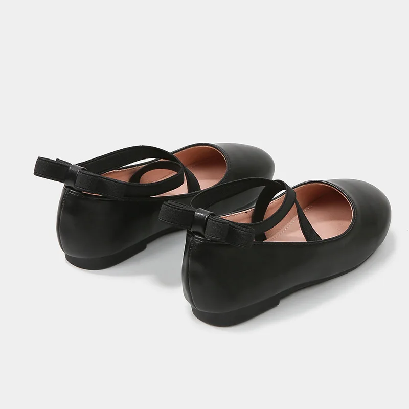 Bigwow Girls Dress Shoes Mary Jane Princess Shoes Ballet Flat Wedding Party Shoes with Ankle Strap for Little Big Kids 6
