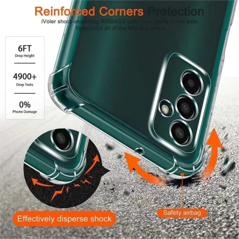 Durable Clear Protective Case with 1.5MM Cushioning