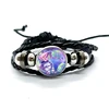 Axolotl  Leather Bracelet Glass Dome Multilayer Braided Bracelets Bangles Handmade Jewelry Gifts 3