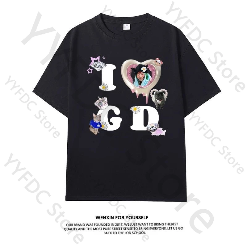 New G DRAGON I LOVE GD T Shirt Kpop Fashion G-dragon