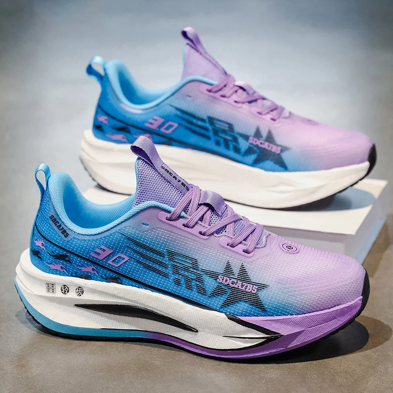 Men's Casual Low-Top Sneakers - Breathable Fabric Sneakers with Arch Support and Cushioned Soles, Suitable for All Seasons, Running and Fitness Shoes, Available in Various Colors, Lace-Up Design Suitable for Casual Wear and Sports - All-Terrain Comfortable Men's Sneakers